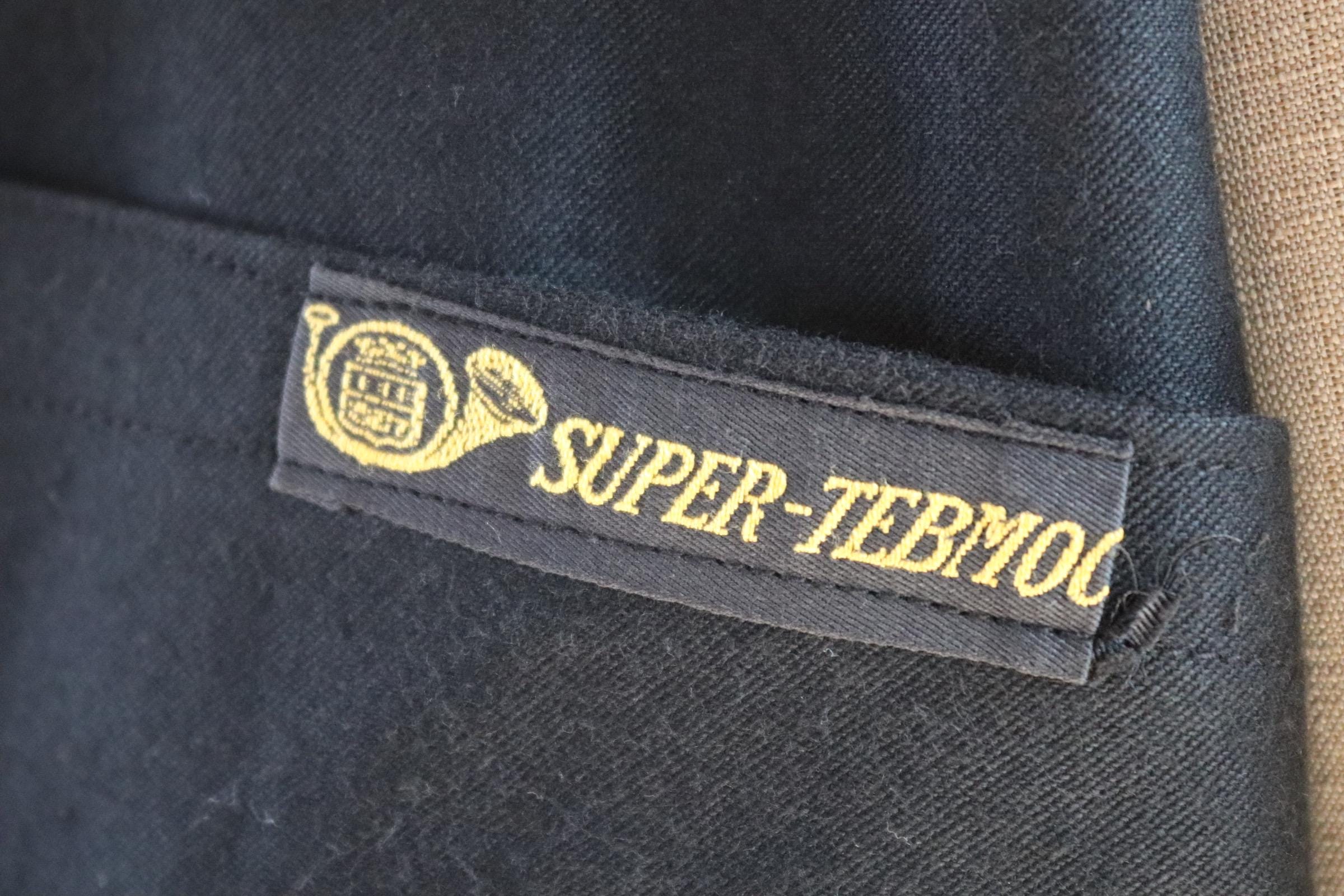 Vintage Black Moleskin Workwear Jacket - French 1940s Chore Coat 