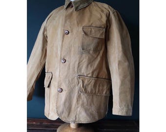 Vintage 1940s Duxbak utility jacket - 1950s American workwear - 49" chest