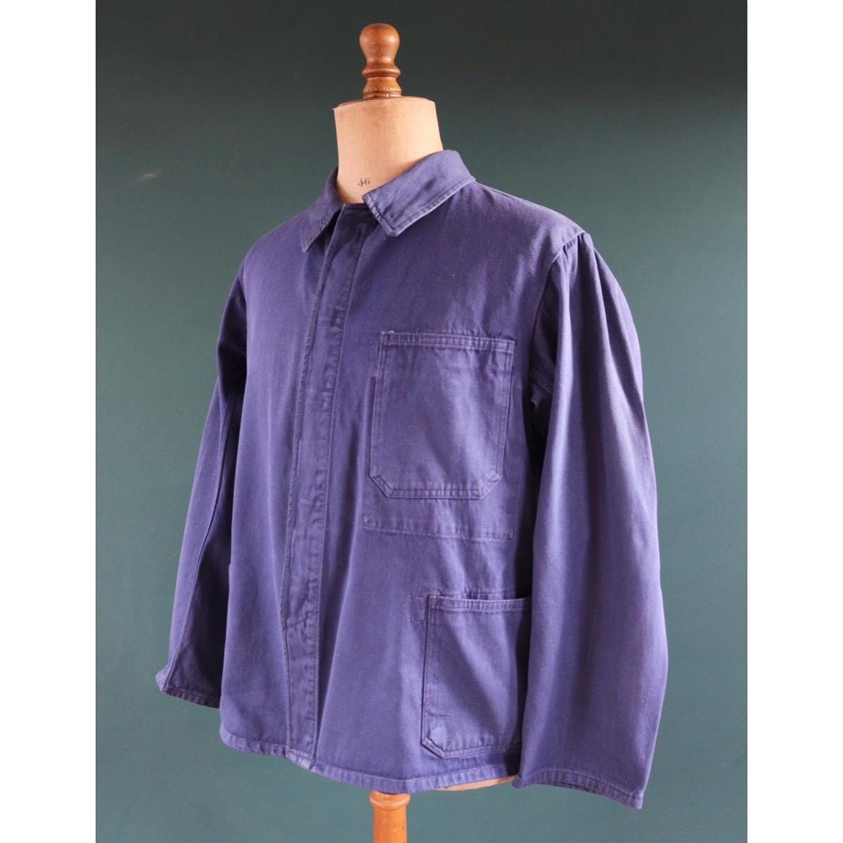Achat Blouse de travail bleu bugatti 0601 à boutons en coton pas ch
