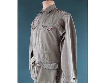 1950s French Army Fatigue Utility Shirt Jacket S-M - Etsy