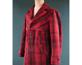 Antique WW1 US Army Wool Trench Coat - M1917 Greatcoat - 42