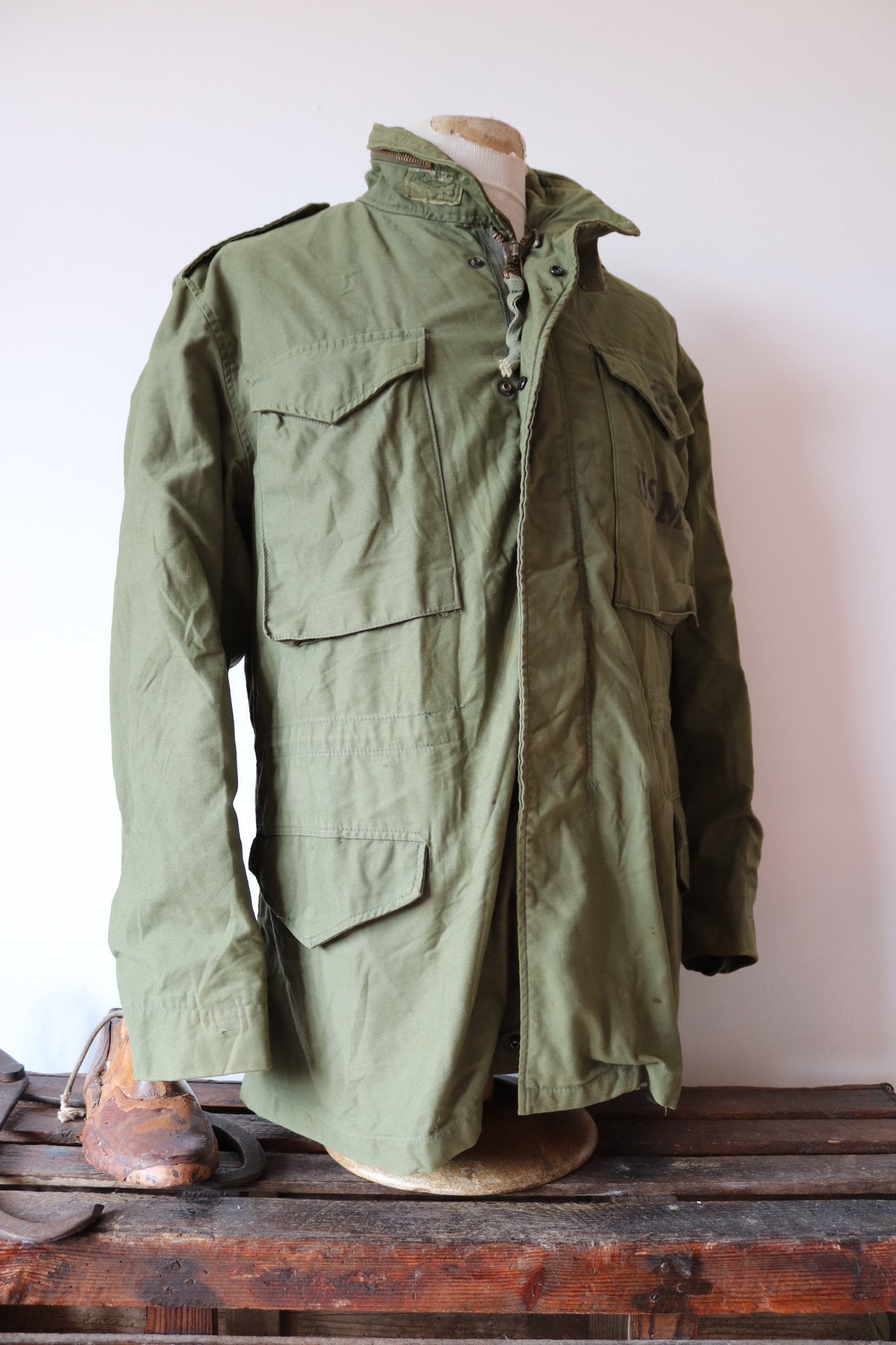 Vintage 1970s 70s USMC marine corps M65 M65 field utility jacket