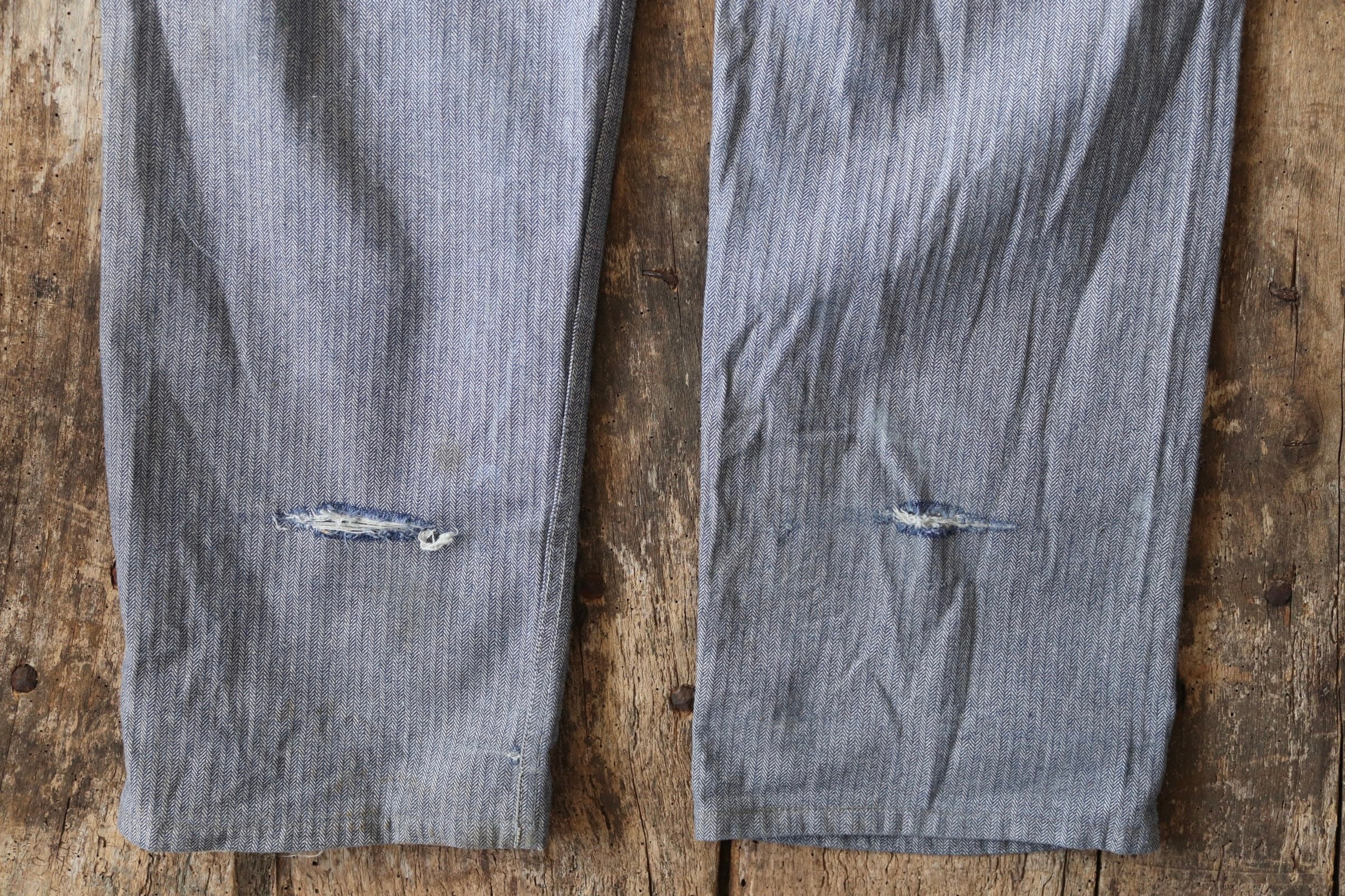 Vintage Key Imperial HBT herringbone denim coveralls overalls mechanic