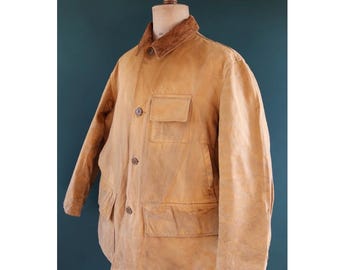 Vintage 1930s Utica Duxbak Workwear Jacket - Duck Cotton Canvas