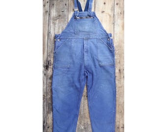 Vintage 1950s Le Mont St Michel Overalls - French Workwear