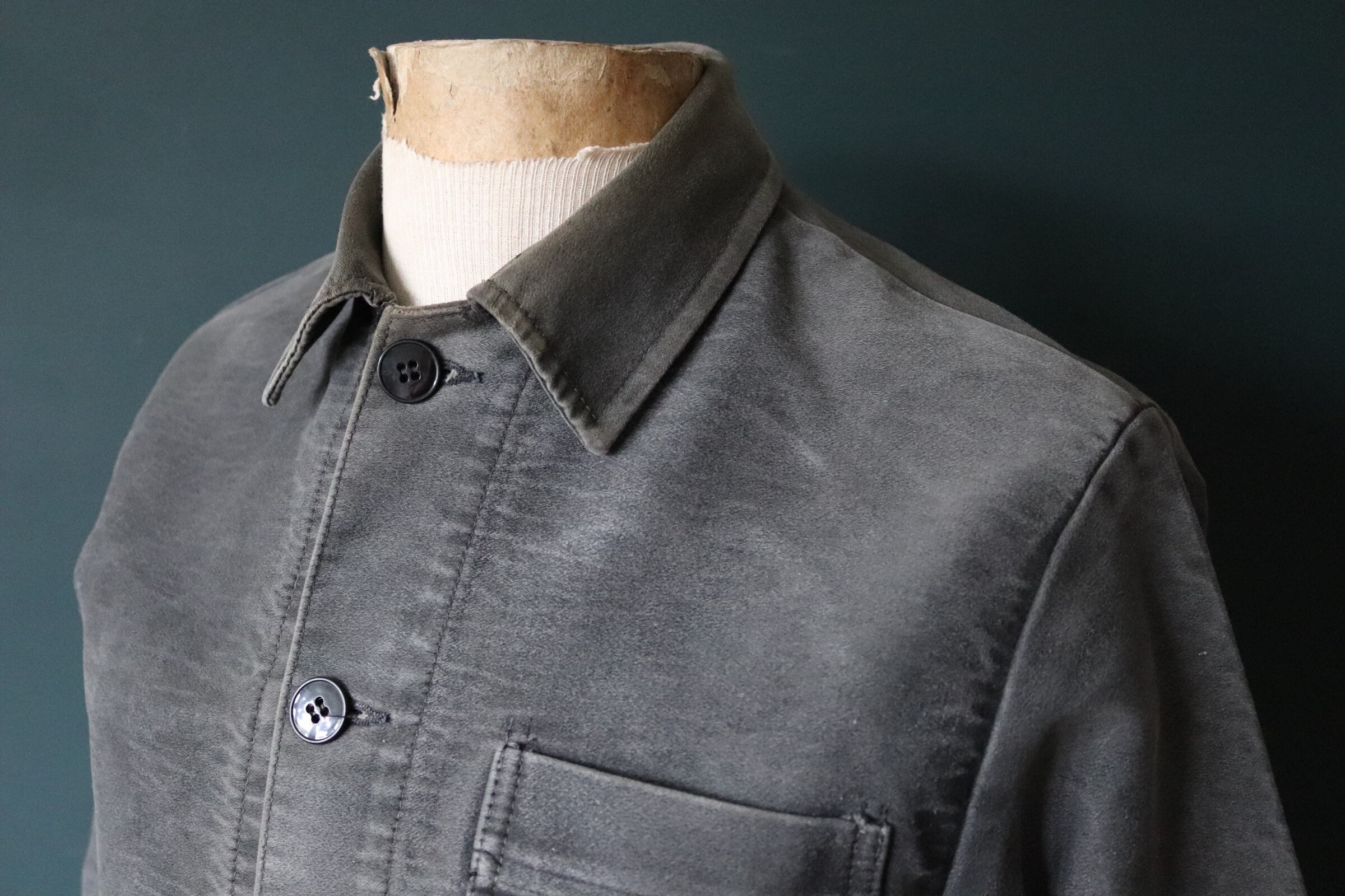 Vintage 1950s 50s French Black Moleskin Work Jacket Chore - Etsy