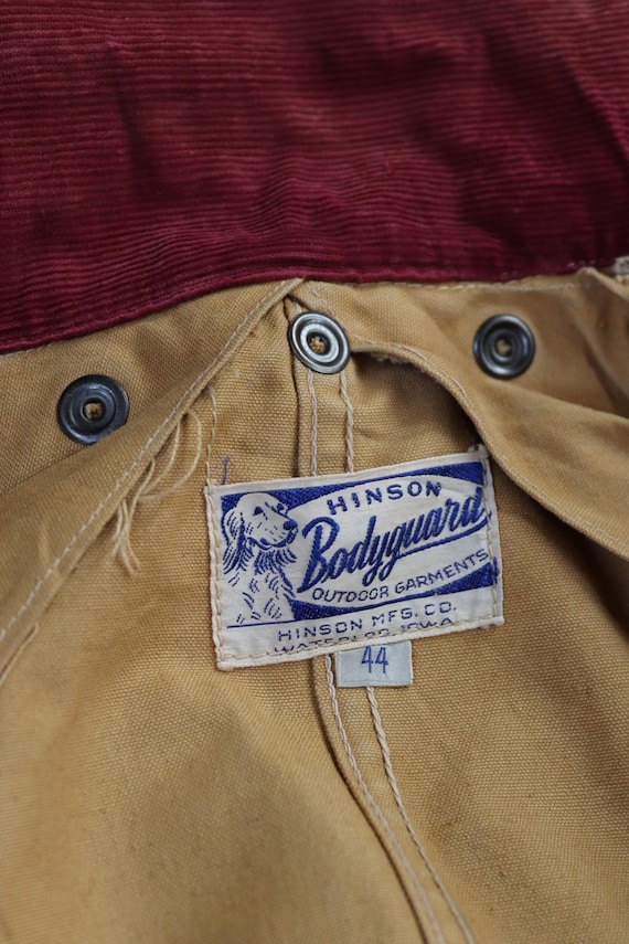 Vintage 1950s Hinson Bodyguard Jacket - Hunting Coat - American