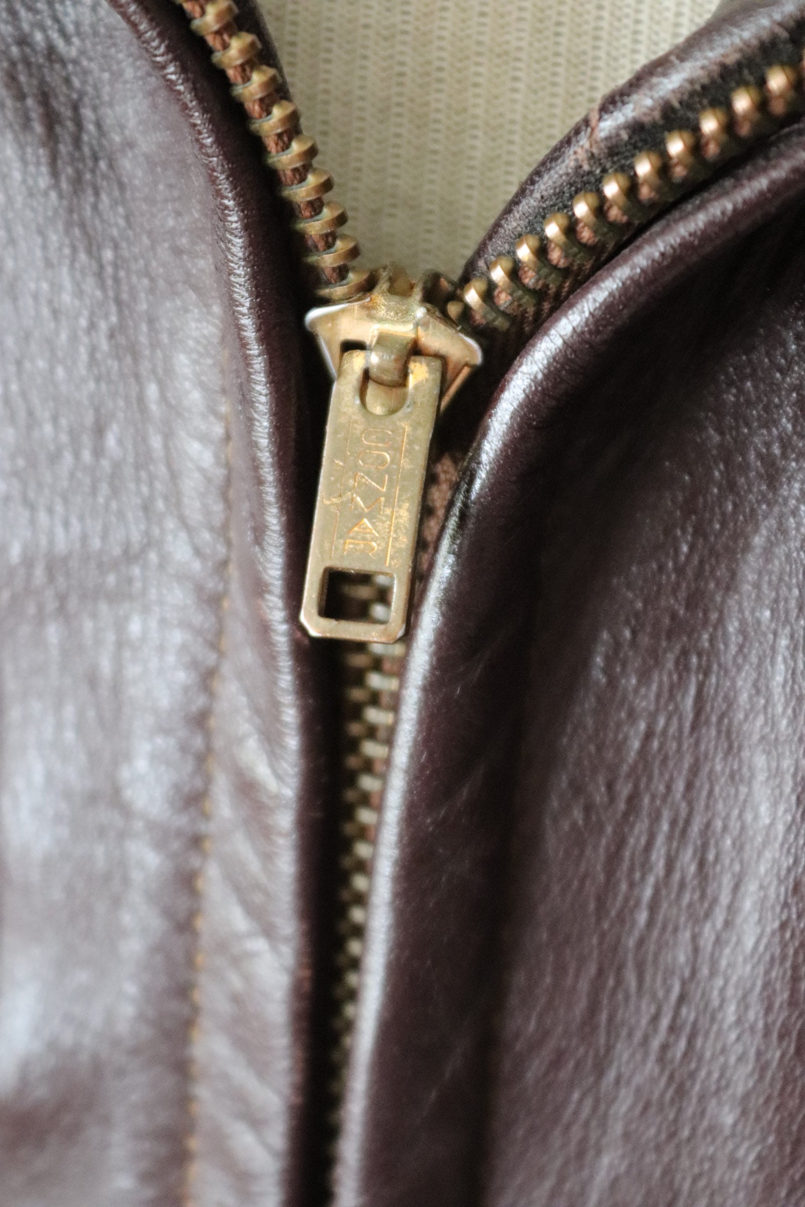 Vintage 1950s 50s Leather Jacket Burgundy Brown Horsehide Vintage 1950s 50s Leather Jacket Burgundy Brown Horsehide