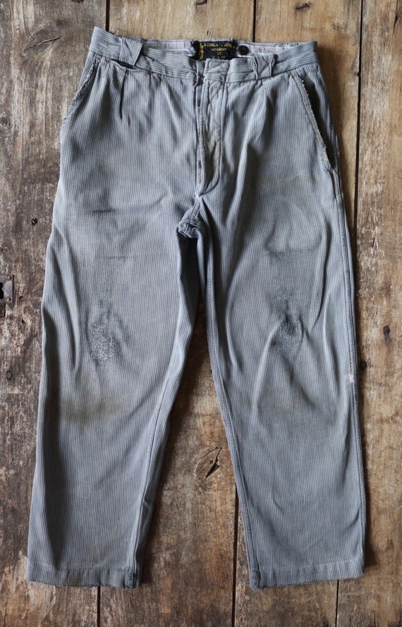 股上34cm30〜50s french work pants