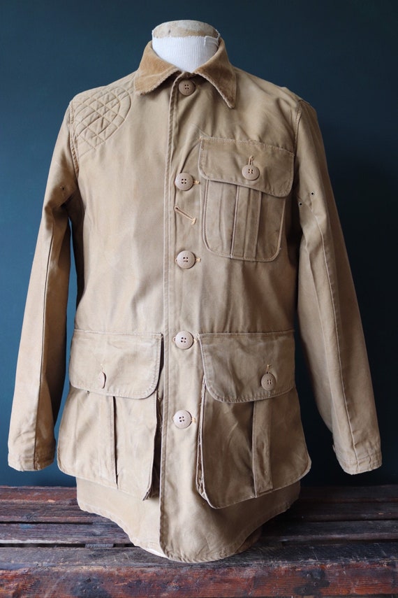 Vintage 1950s 50s JC Higgins Tan Brown Hunting Shooting Cotton
