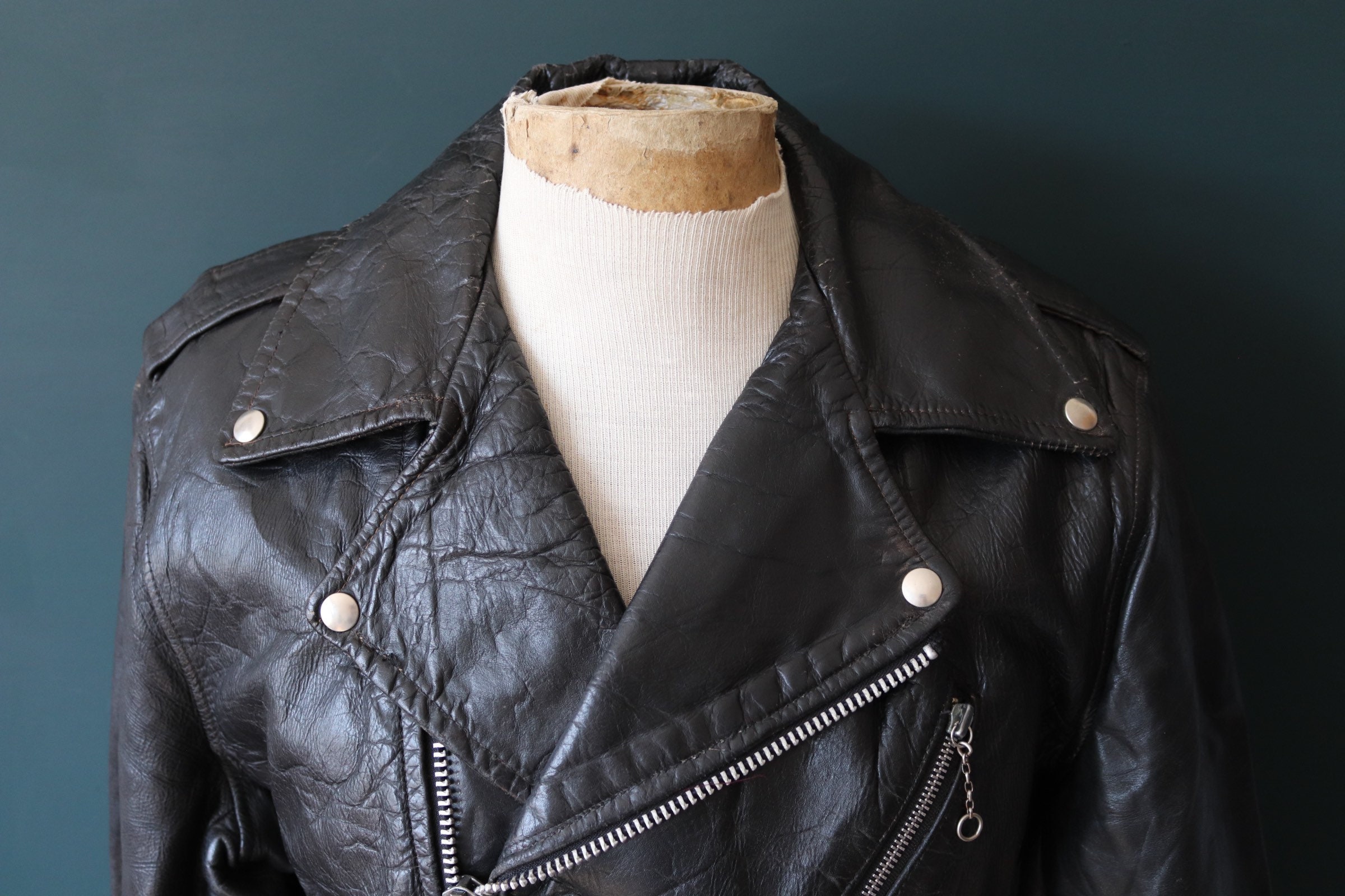 70's SUWANEE SPRINGS LETHER WORKS Jacket