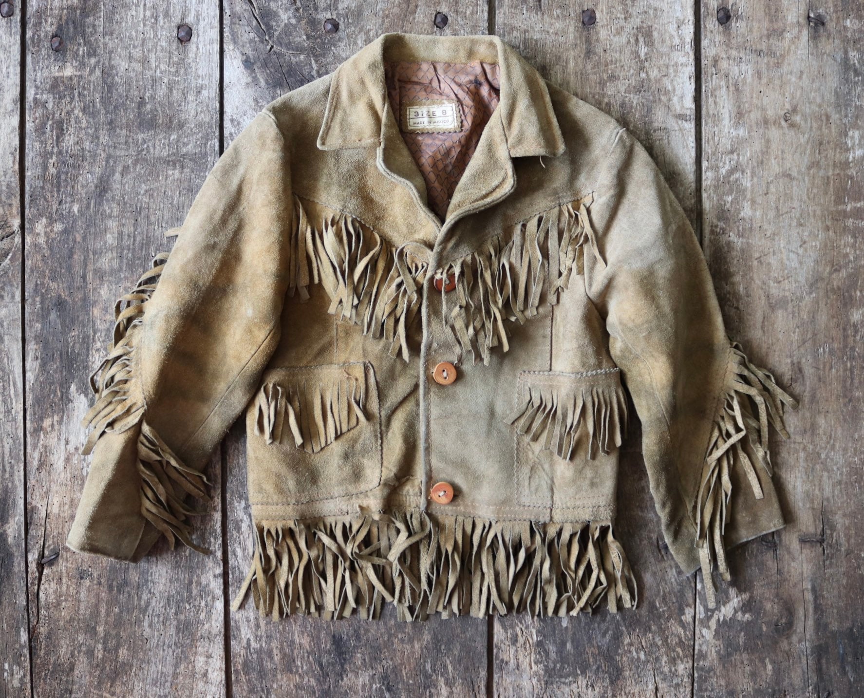 Boys Brown Leather Jacket Etsy