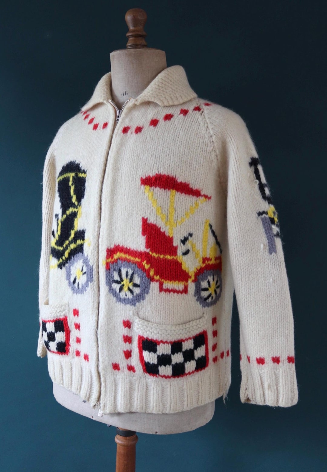 トップス 1960s caldwell sheep cowichan sweater 1960S Caldwell Sheep Cowichan Sweater | eBay