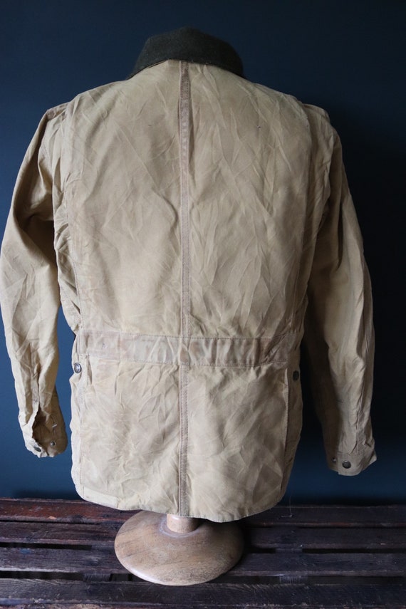 Vintage CC Filson Tin Cloth Paraffin Waxed Cruiser Jacket 45