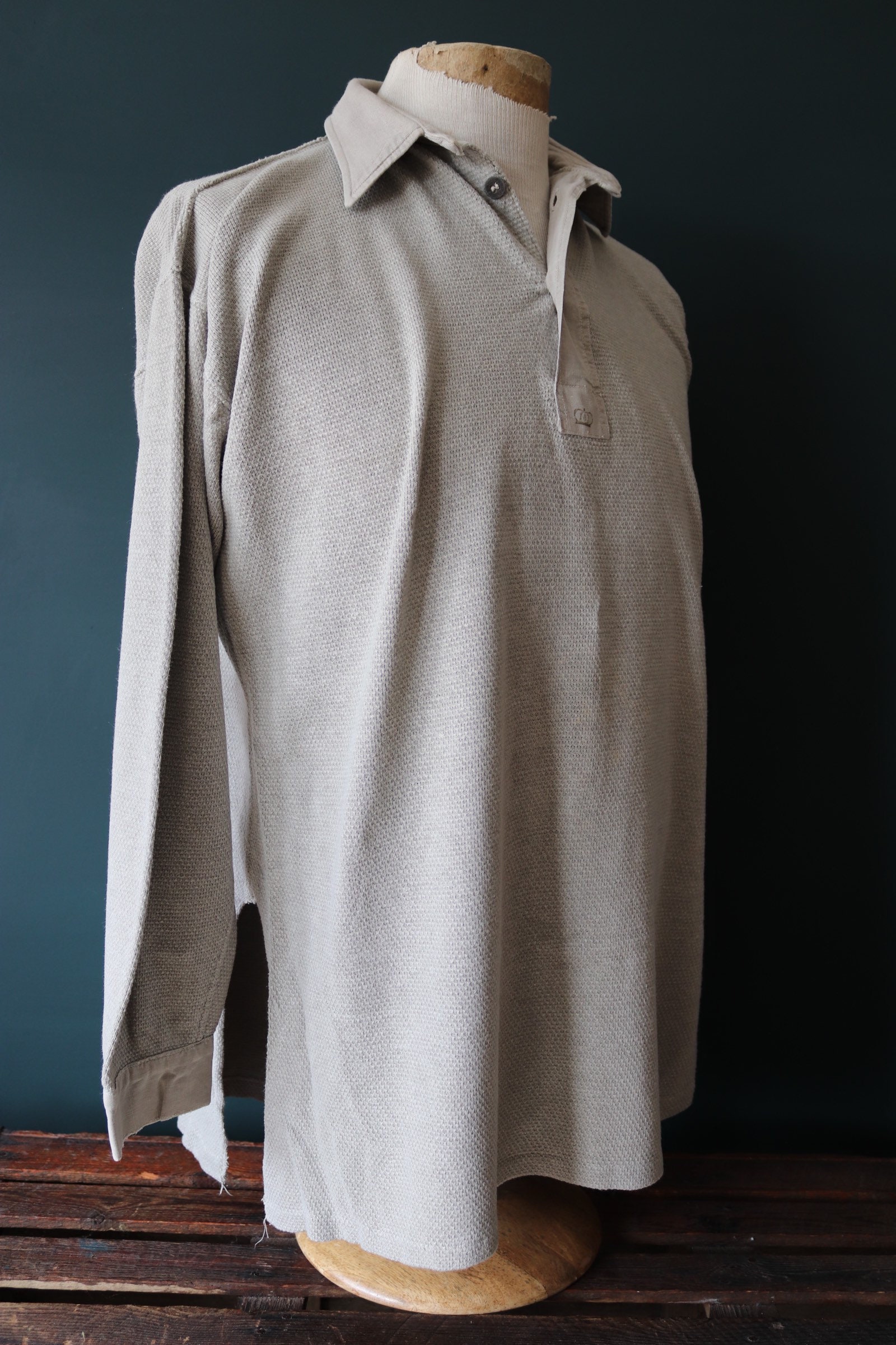 Vintage 1930s 30s 1940s 40s grey cotton Swedish army military M-39 M39 ...