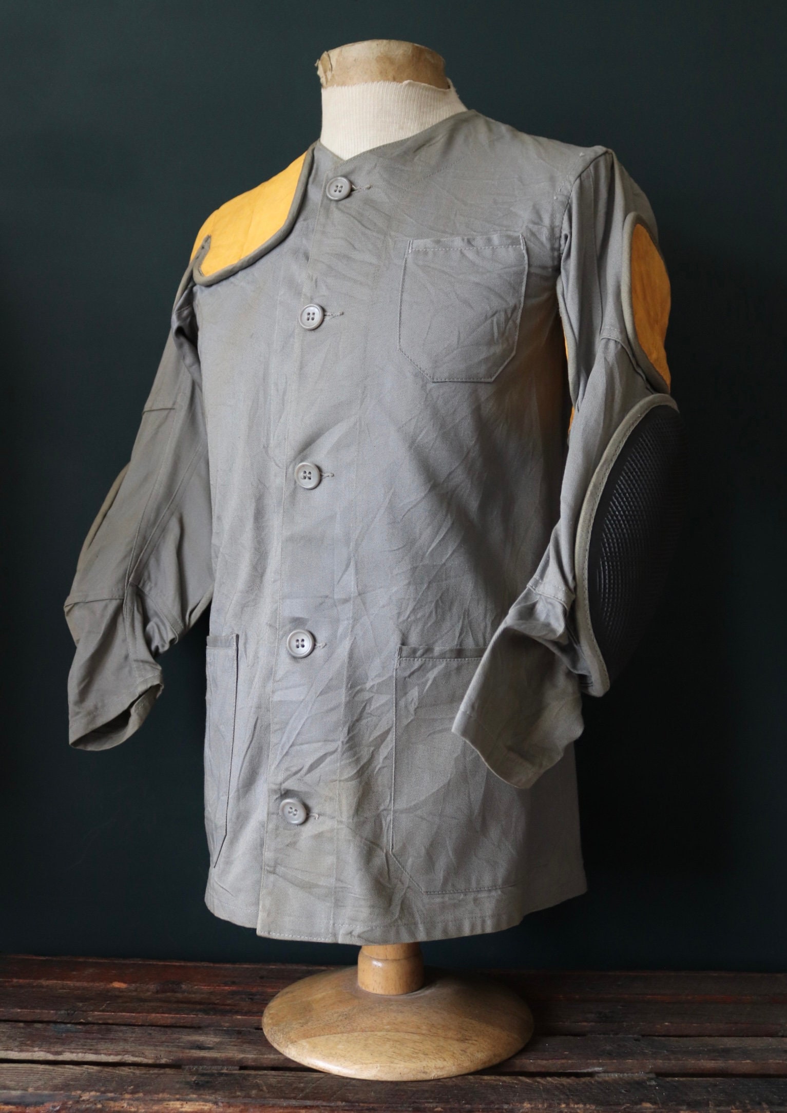 Vintage 1960s shooting jacket - 10-X hunting - rifle patches