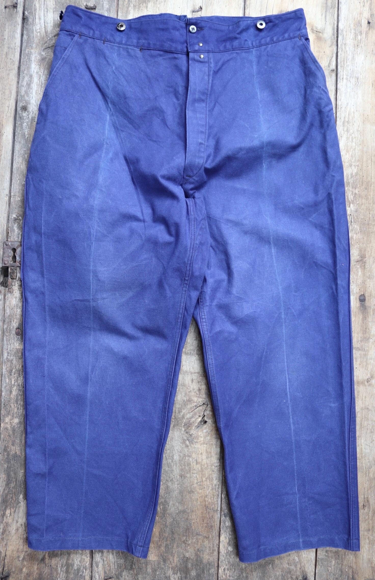 Vintage French Workwear Trousers - 1950s Chore Pants