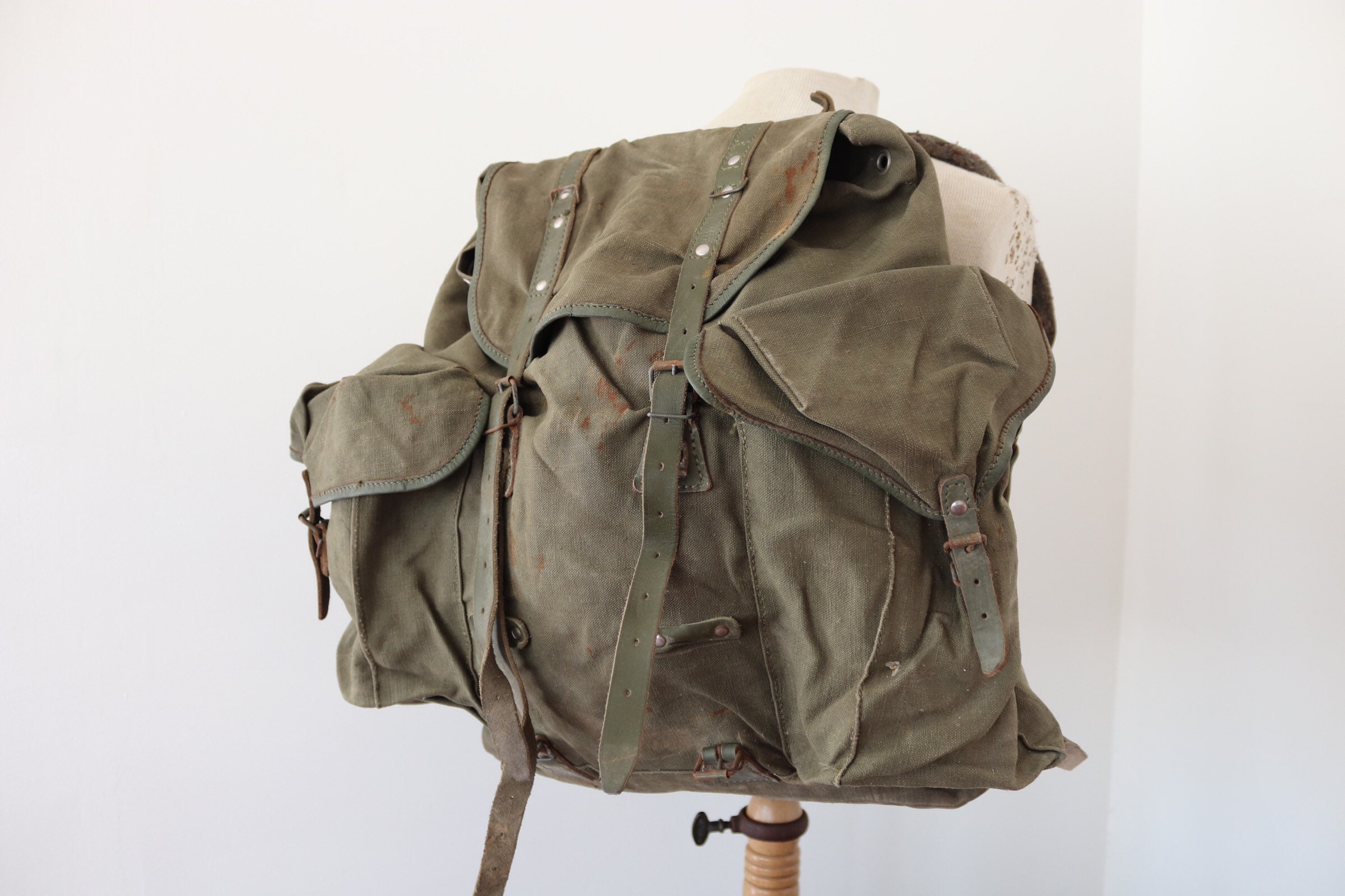 Vintage Canvas Backpack Australia Keweenaw Bay Indian Community