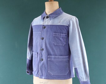 ジャケット・アウター 50s French Vintage Light Blue Work JKT Vintage 1950s 50s French Blue Work Jacket Workwear Chore Sun