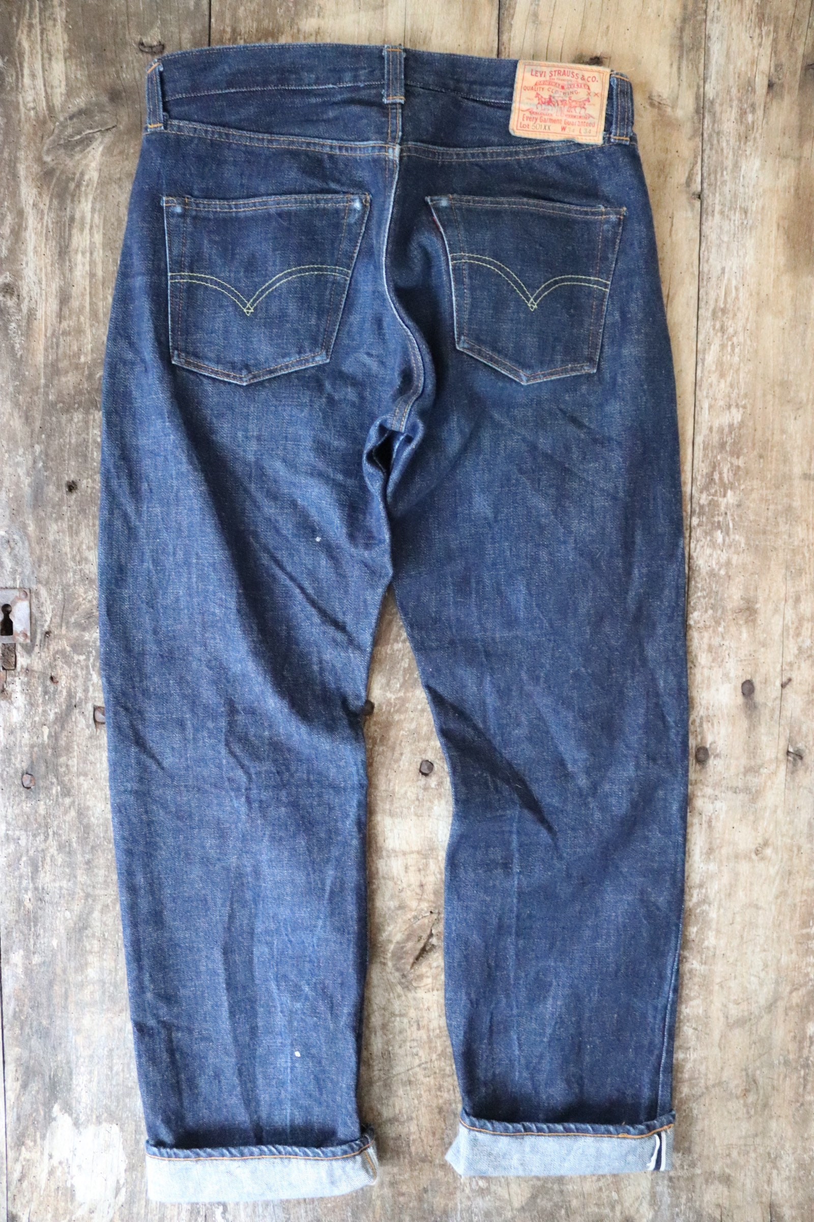 Vintage Levis Levis Strauss LVC 501 501XX indigo blue denim jeans