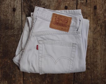 Size 30 Vintage 1990s Levi's 517 Boot Cut Denim Jeans Made in Usa