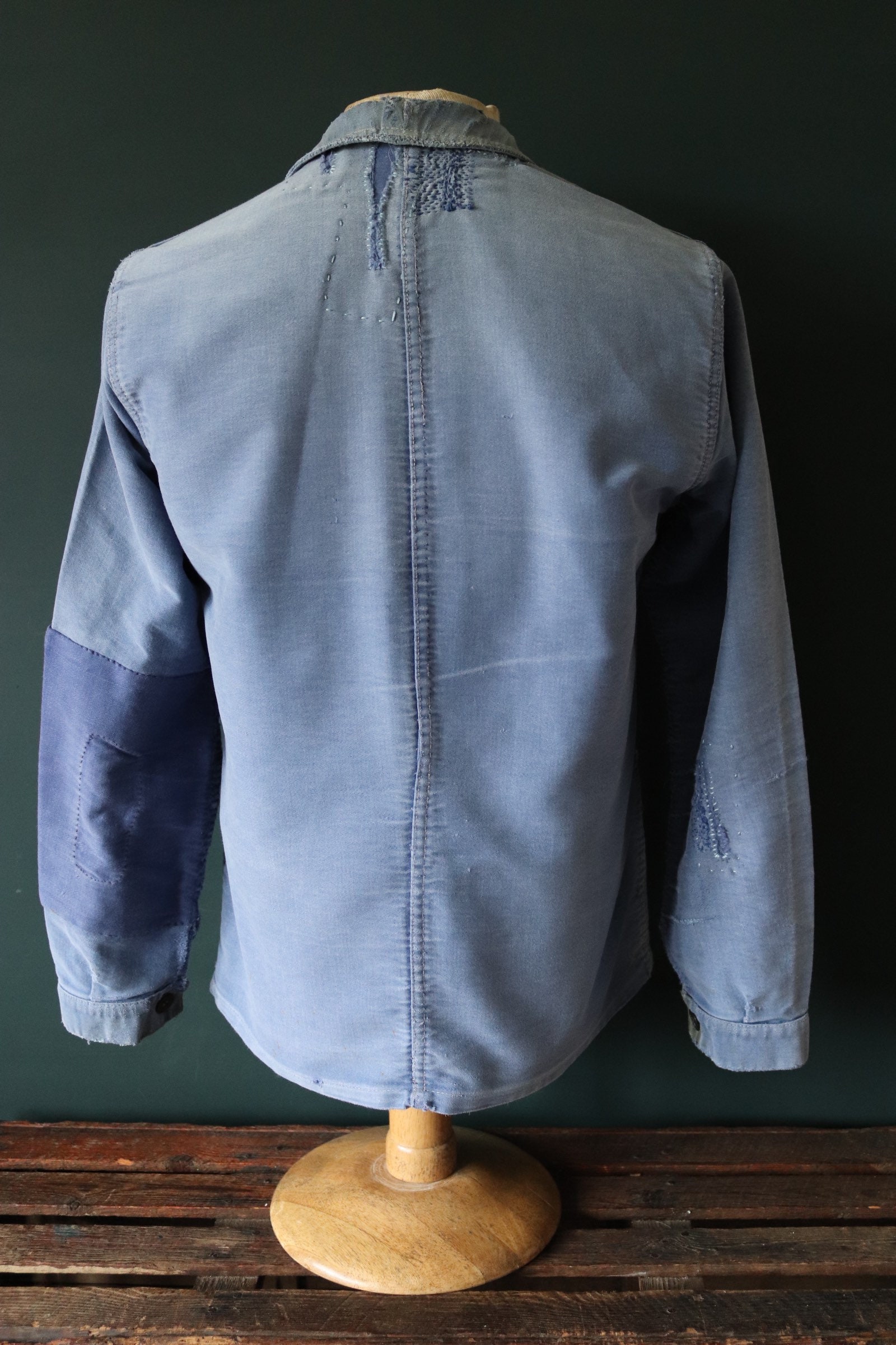 1940´s blue moleskin work jacket-