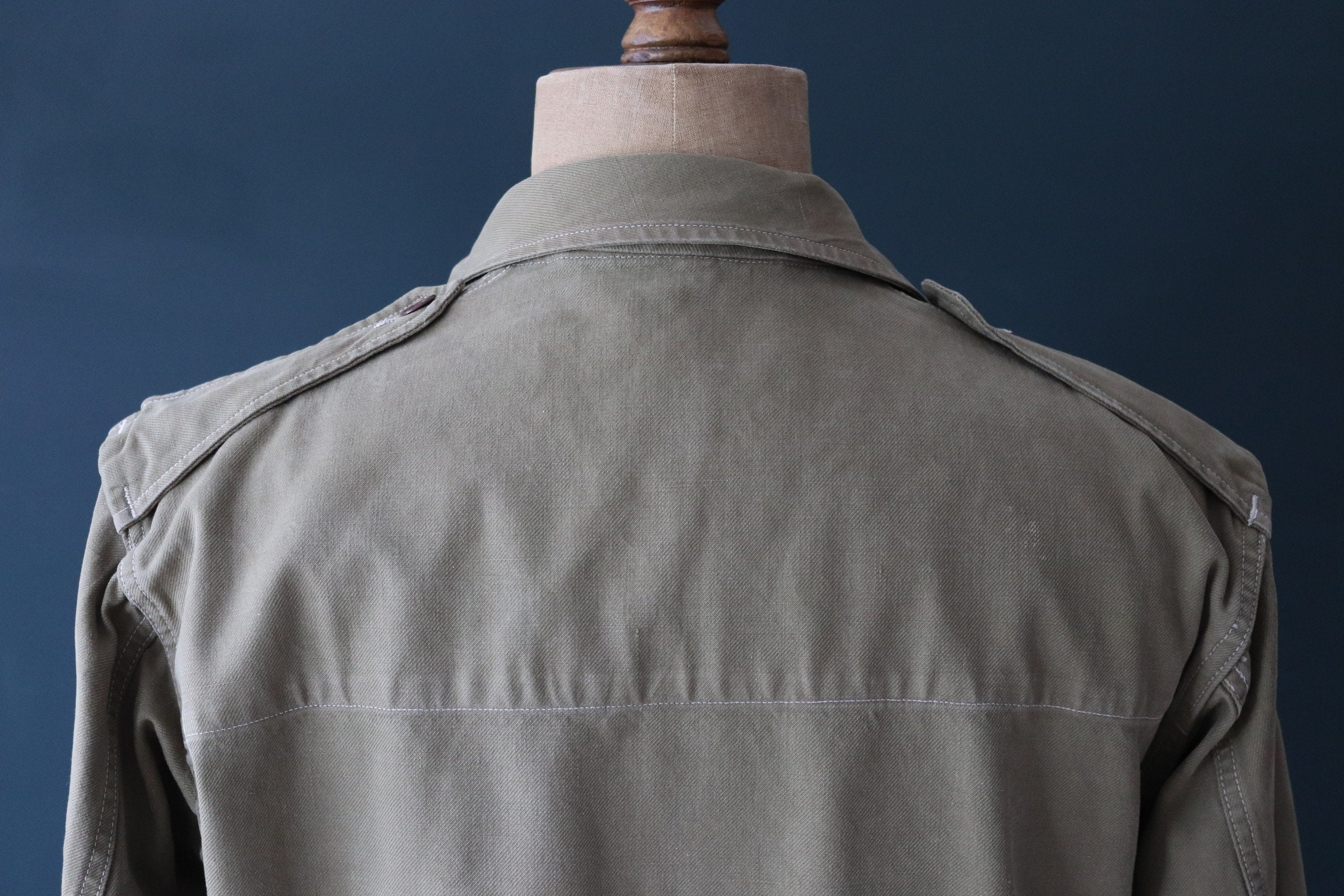 Vintage French M47 Army Jacket - 1950s Military - 47” Chest