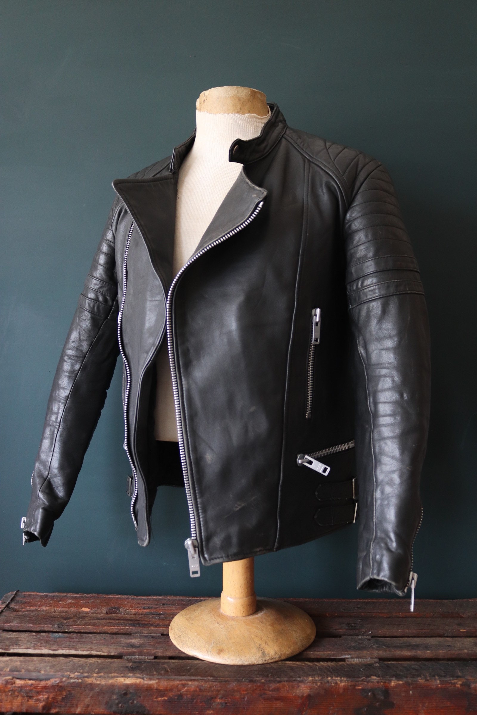 archive vintage USA製　leather jacket VTG SEARS THE LEATHER SHOP Genuine Leather Jacket | eBay