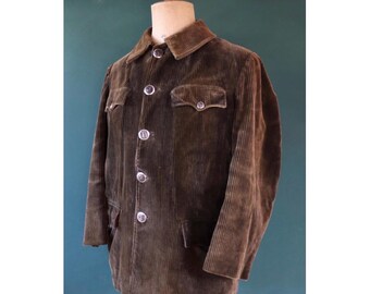 Vintage 1930s 40s French Hunting Jacket - Antique Workwear - 47