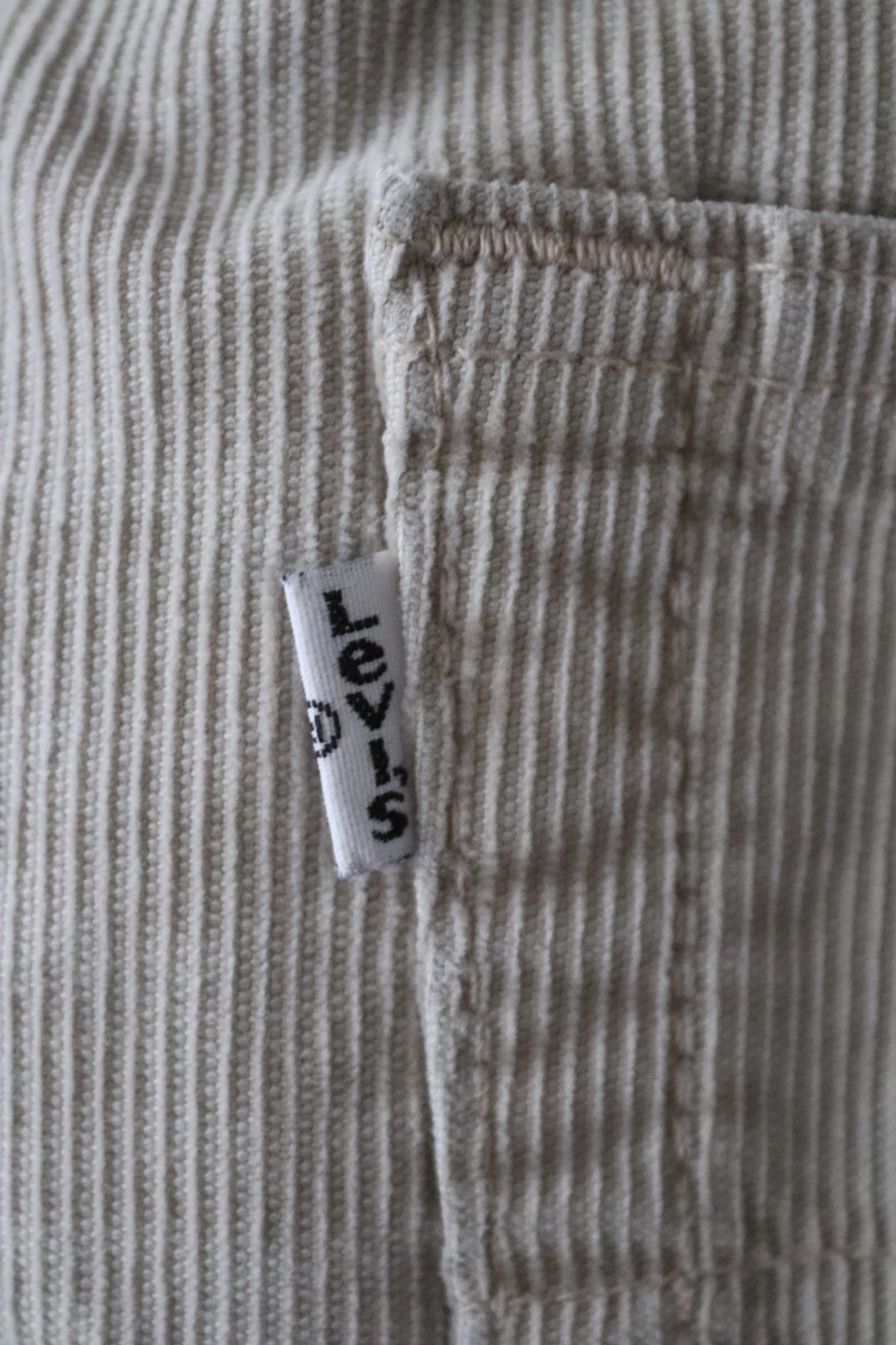 Vintage Levi Strauss Levis 551 beige cream cords corduroy trousers ...