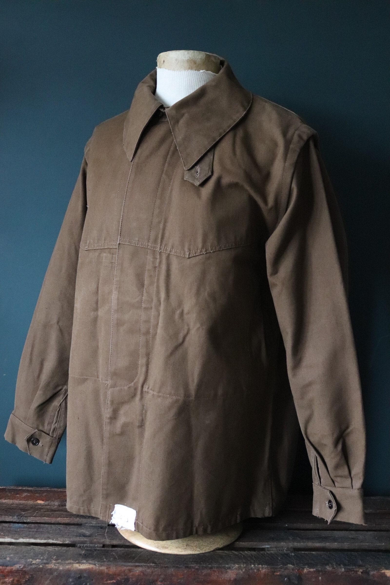 Vintage 1970s 70s brown French SNCF railway railroad engineer jacket ...