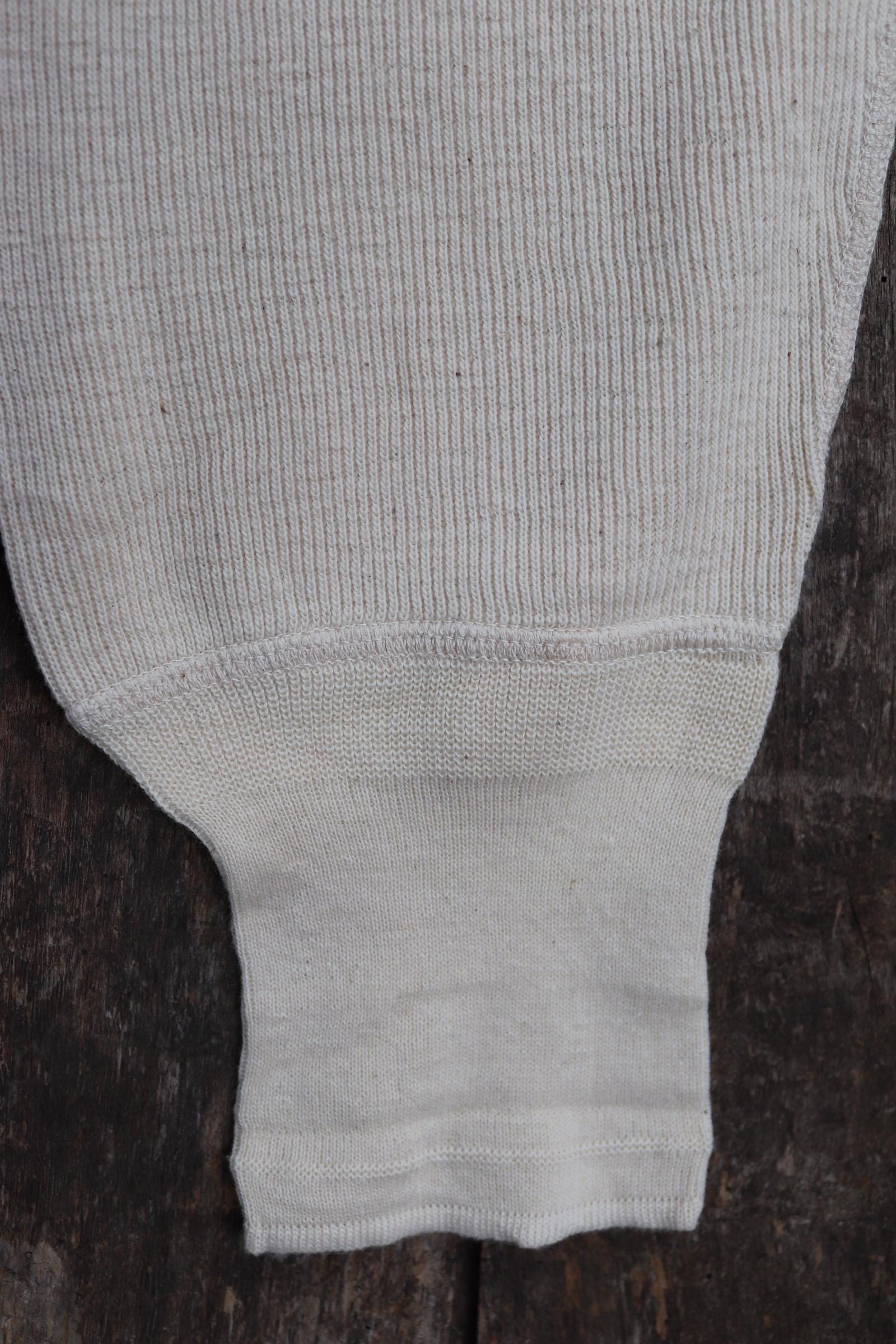 Vintage 1940s WW2 Swedish Military Underwear - Ecru White