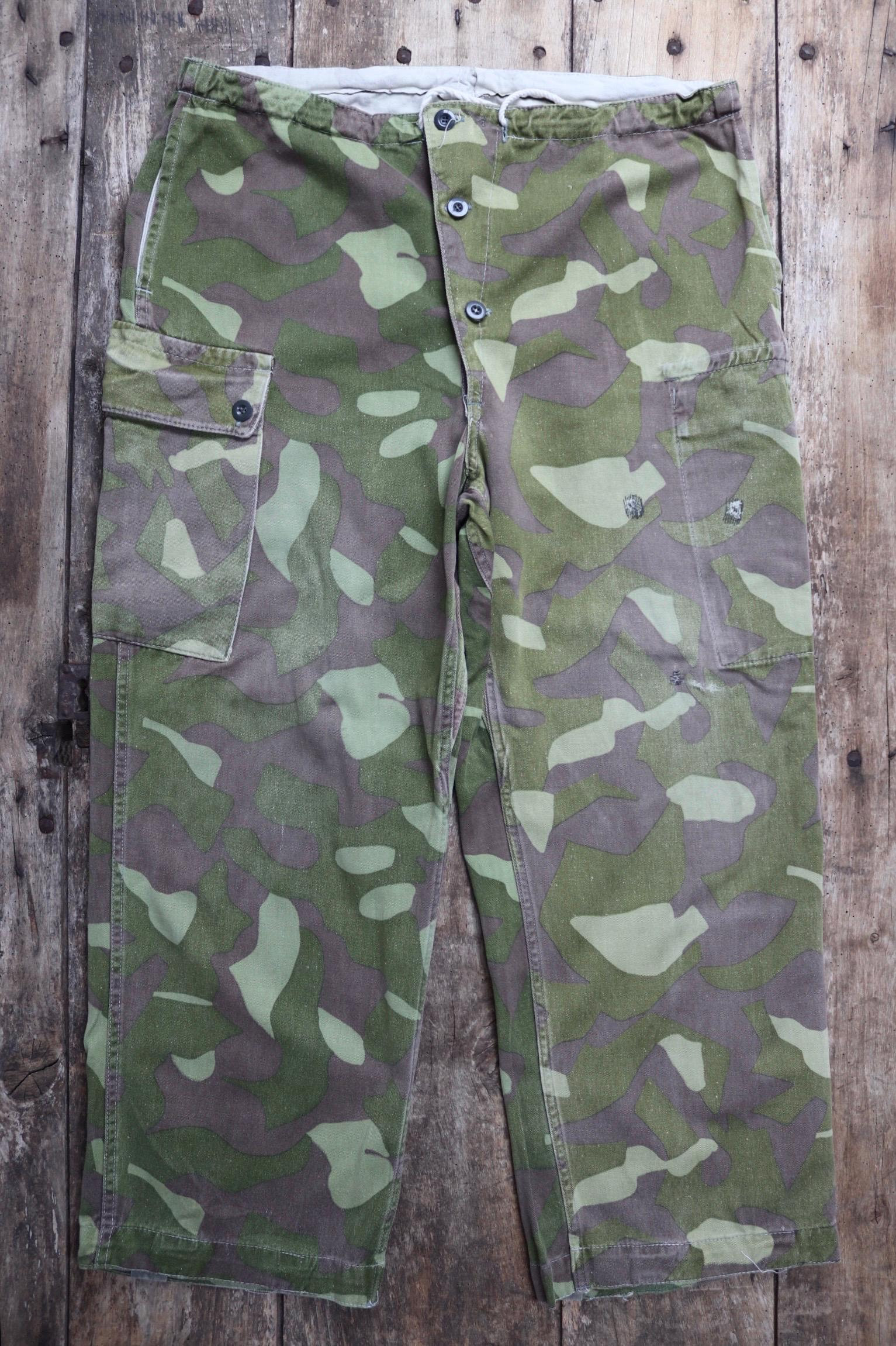 Vintage 1970s 70s Finnish M62 Camo Camouflage Reversible