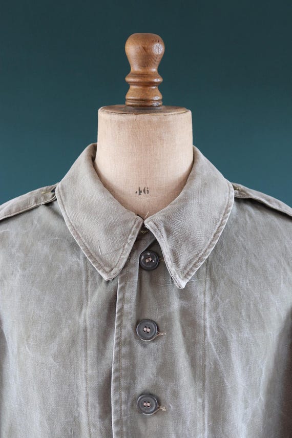 Vintage WW2 French M38 Bourgeron - 1940s Military Jacket - 45