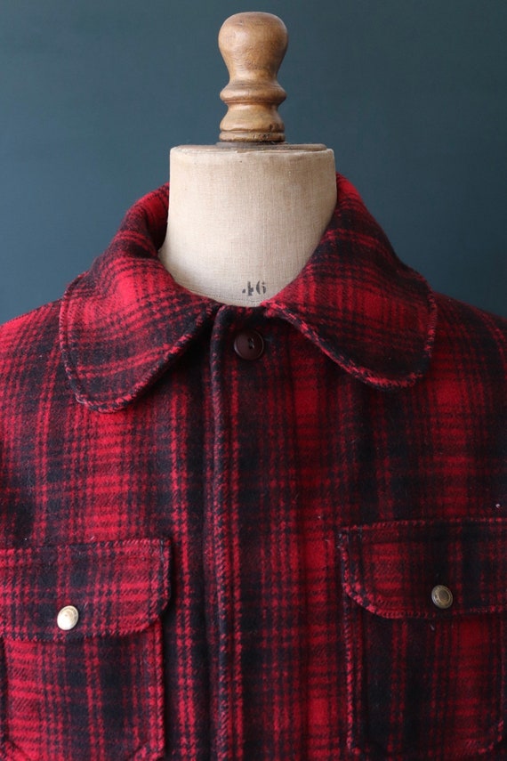 Vintage 1970s Woolrich Workwear Jacket - Red Black Buffalo Plaid