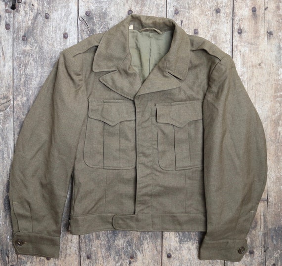 usa 90-00's old military jacket khaki 42