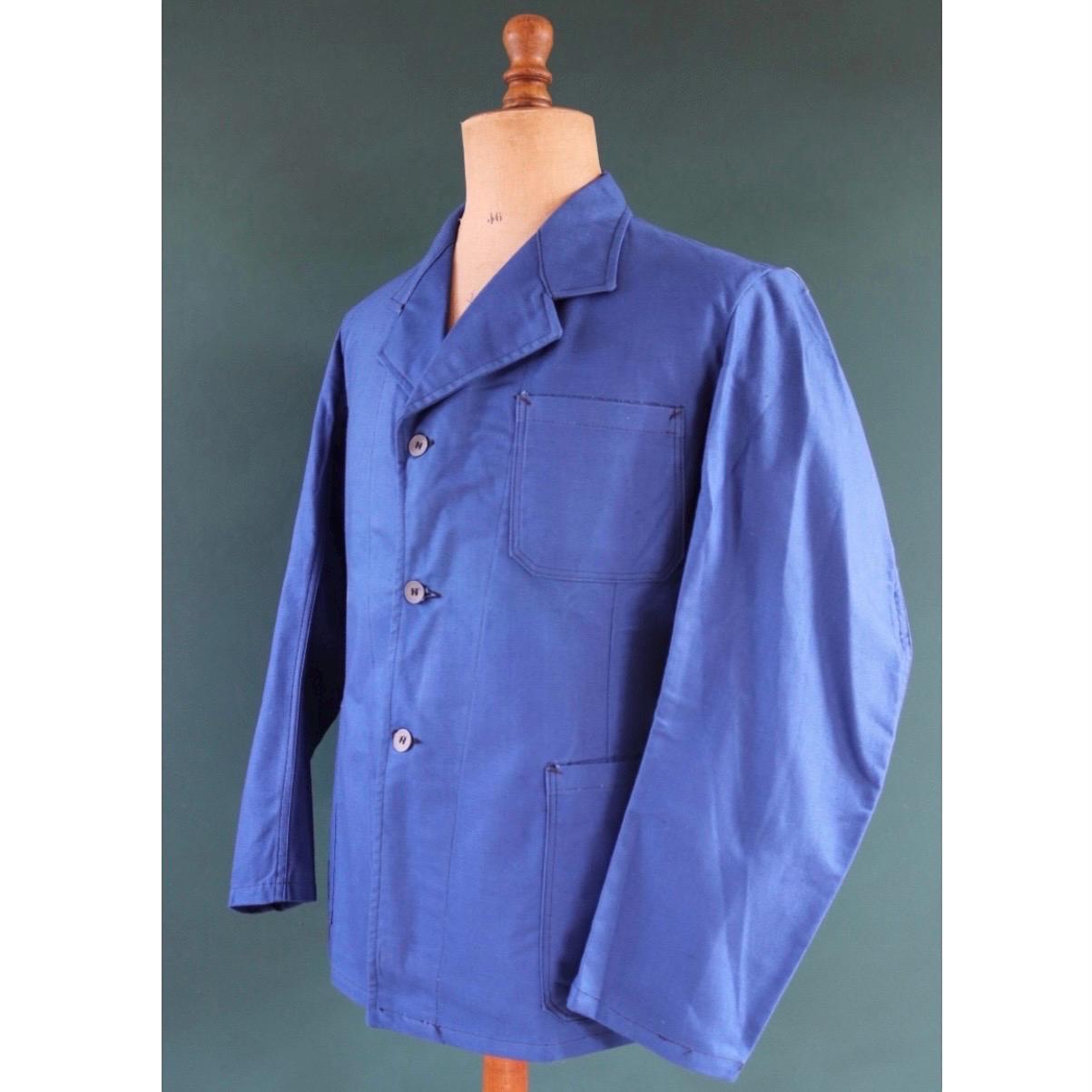 Vintage 1940s Swedish Military Hospital Jacket - WW2 Era - Indigo