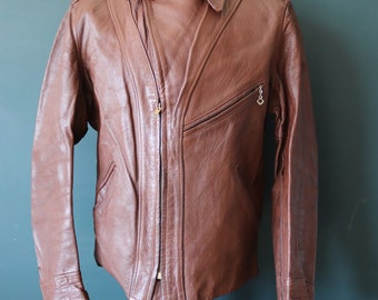 Vintage 1930s 40s Goatskin Leather Jacket - California