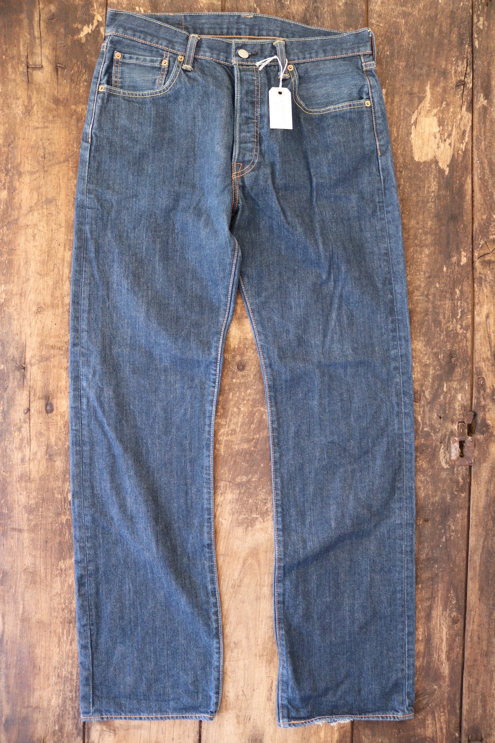 Vintage Levis Strauss indigo blue denim 501 jeans 33 x 34 workwear ...