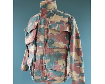 Vintage French Army Snow Smock – Cotton Anorak With Hood, Paul