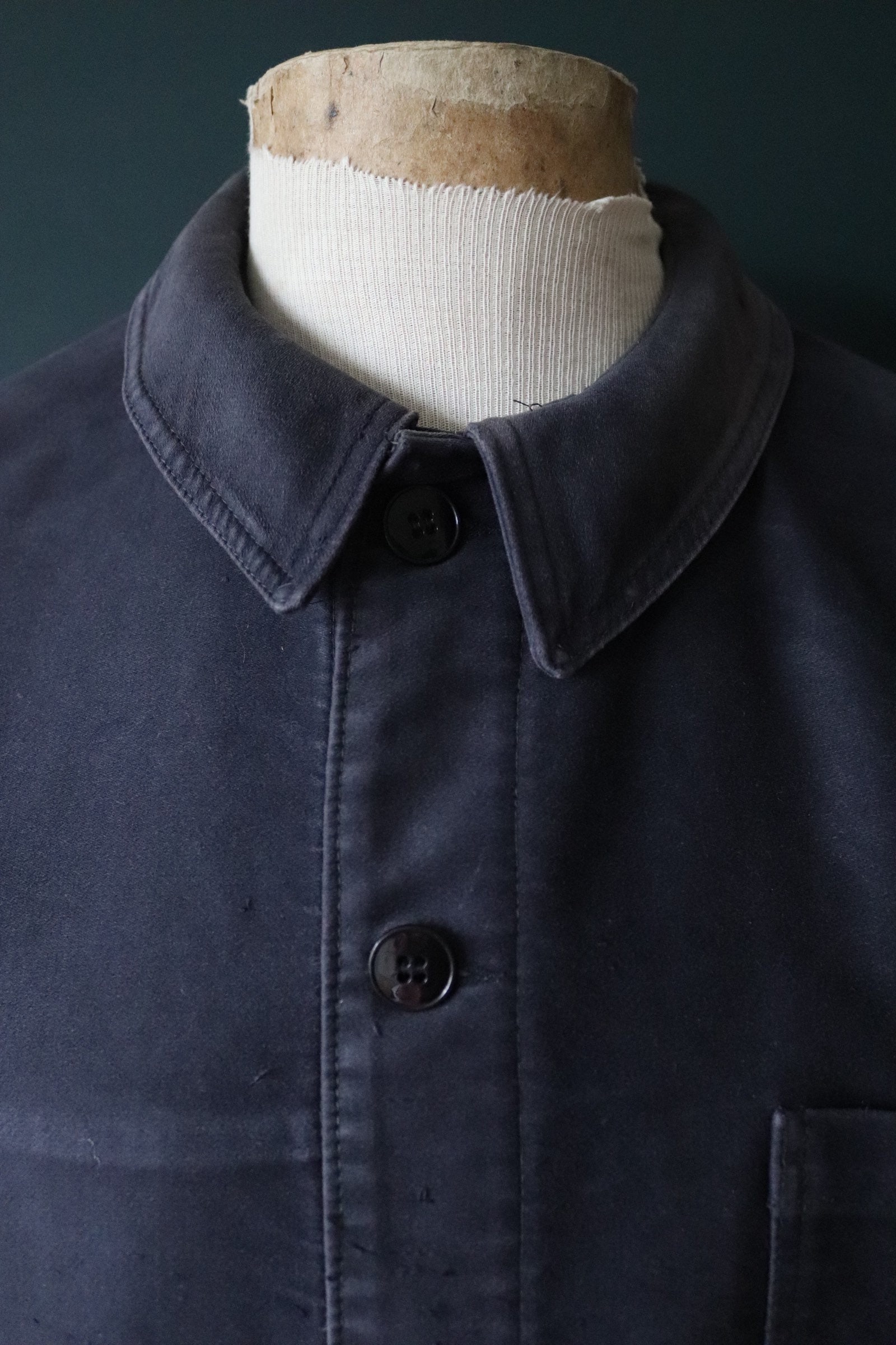 1950s〜 French Black Moleskin Jacket カバーオール ジャケット/アウター メンズ 倉庫一掃特別価格