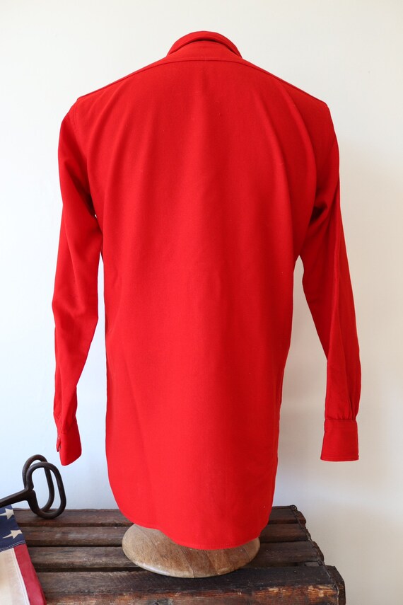 Vintage 1930s 30s 1940s 40s Plain Red Pendleton Abercrombie and 