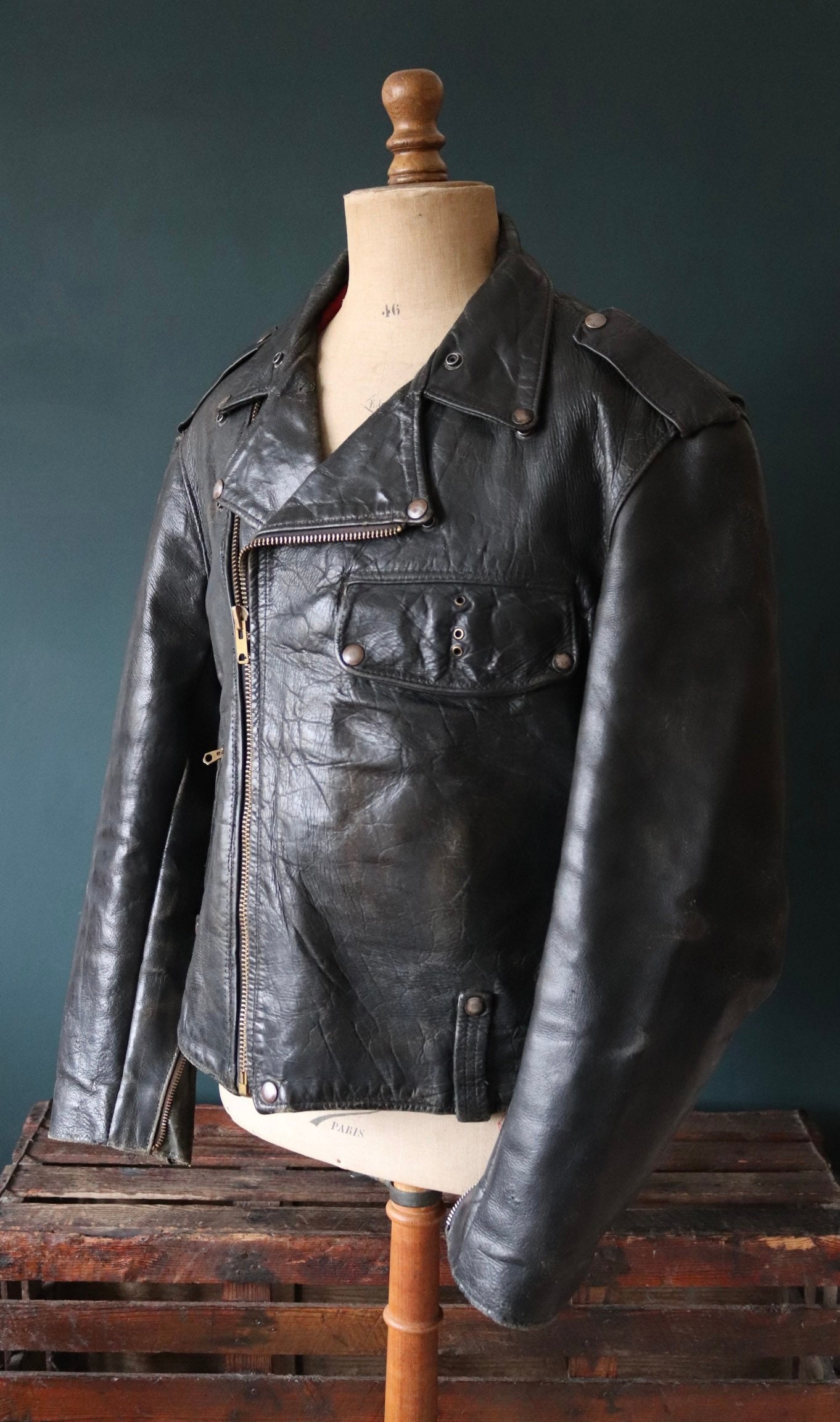 Vintage 1950s 50s Buco PJ27 PJ-27 Black Steerhide Leather - Etsy
