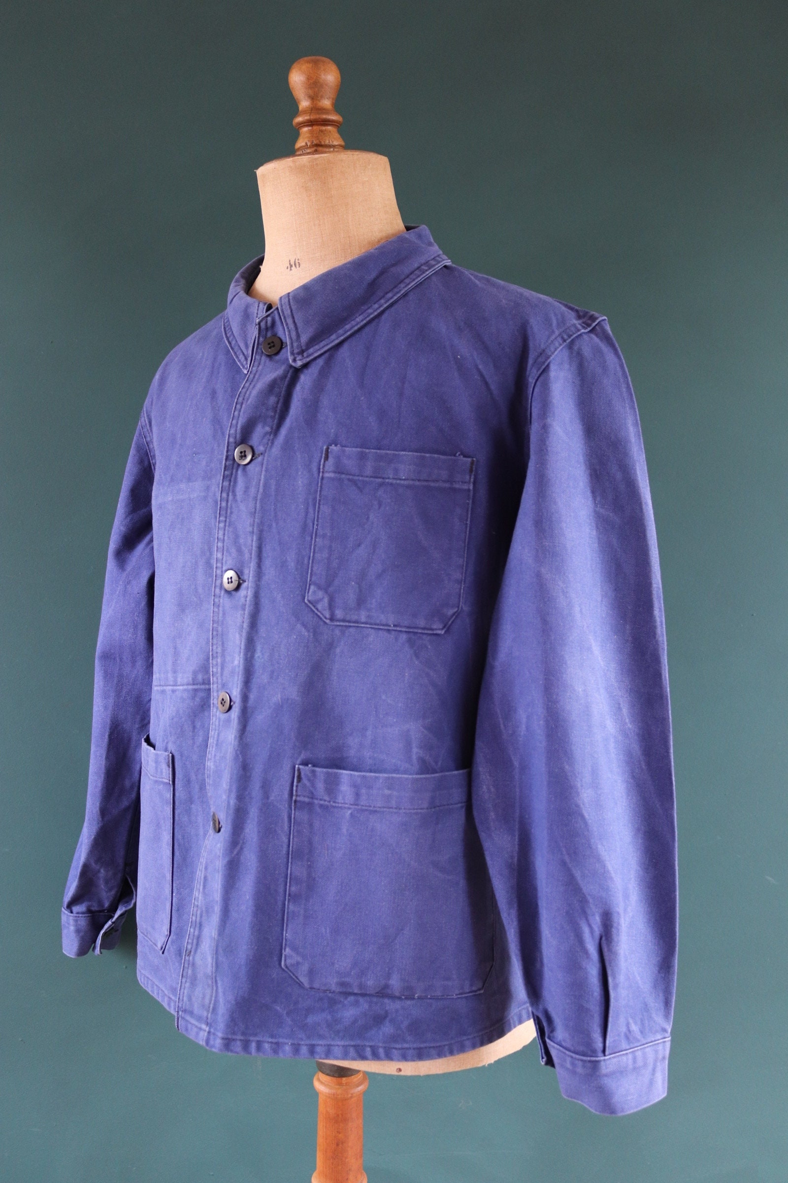 ジャケット・アウター 50s 60s Unknown French Work Jacket Vintage 1950s 50s 1960s 60s French Blue Work Jacket Workwear