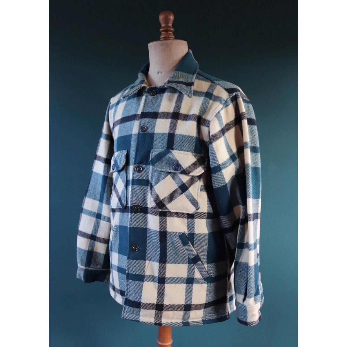 WOOLRICH CPO ヴィンテージusa Woolrich Woolen Mills Hooded CPO Vintage Mens Check Wool Jacket