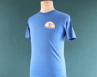Vintage 1980s cornbelt running club t shirt - single stitch tee - 37” chest