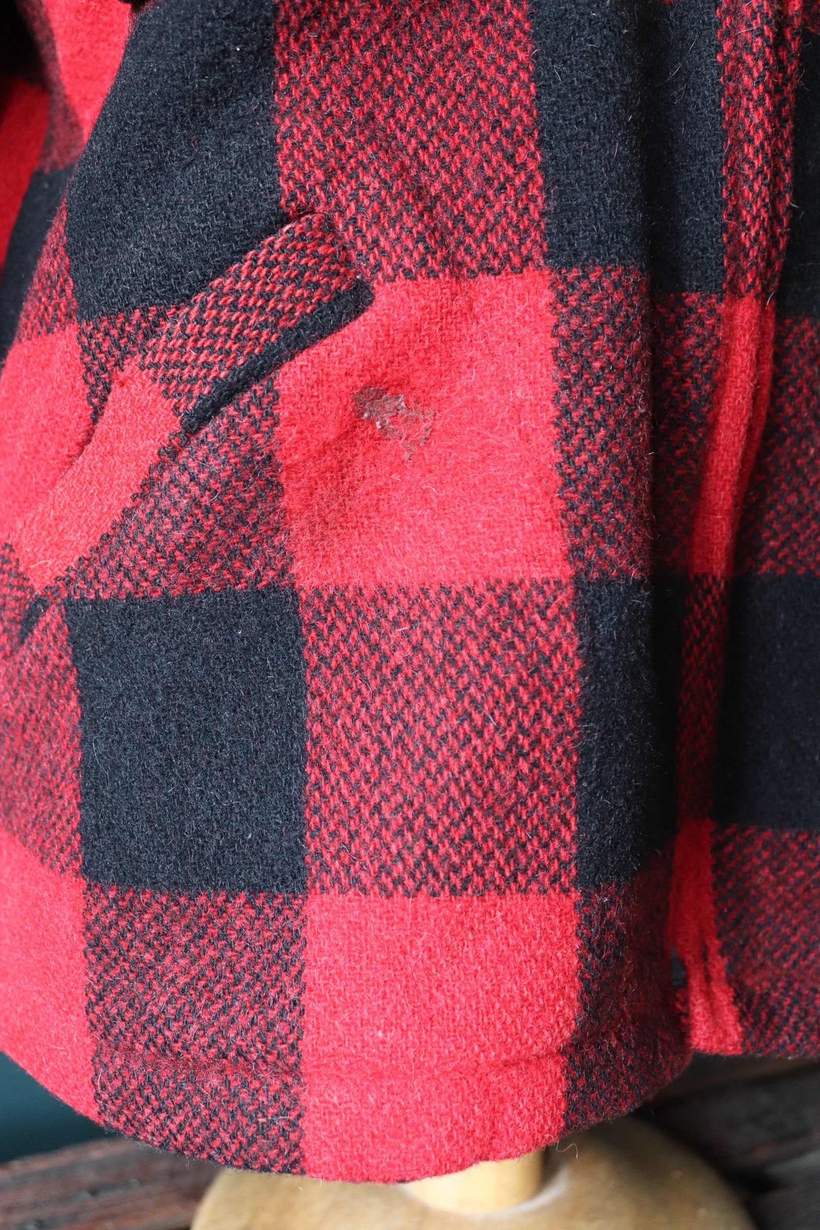 Vintage 1960s 60s 1970s 70s Red Black Buffalo Plaid Checked 5 - Etsy UK