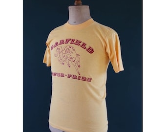 Vintage 1980s American college t shirt - single stitch tee - 36” chest