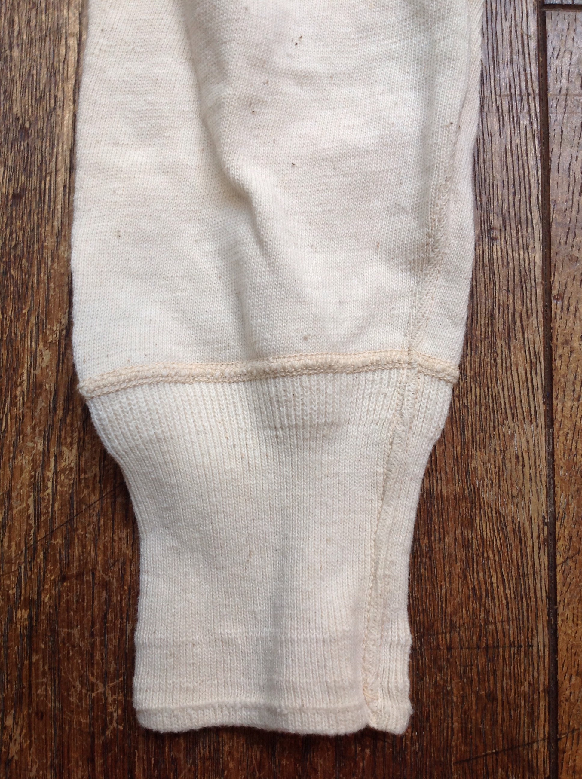 Vintage 1950s 50s French army deadstock long johns thermal knit ...