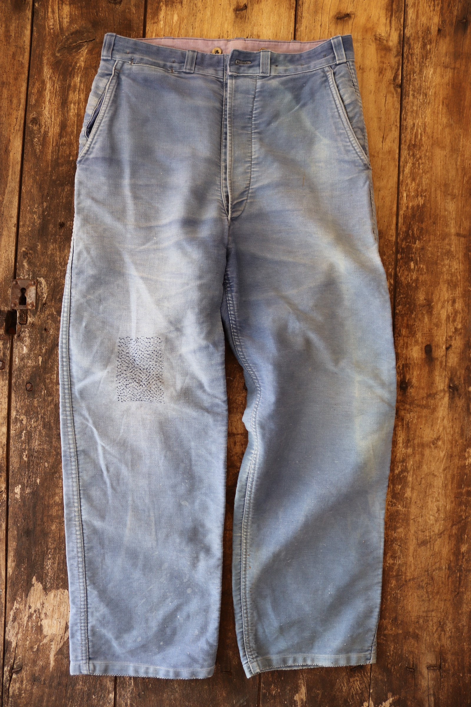 定価の88％OFF 40s〜 French moleskin remake work pants asakusa.sub.jp